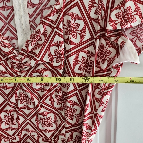 Heartbreaker Rust and Cream Swing Dress Size M - Picture 5 of 6